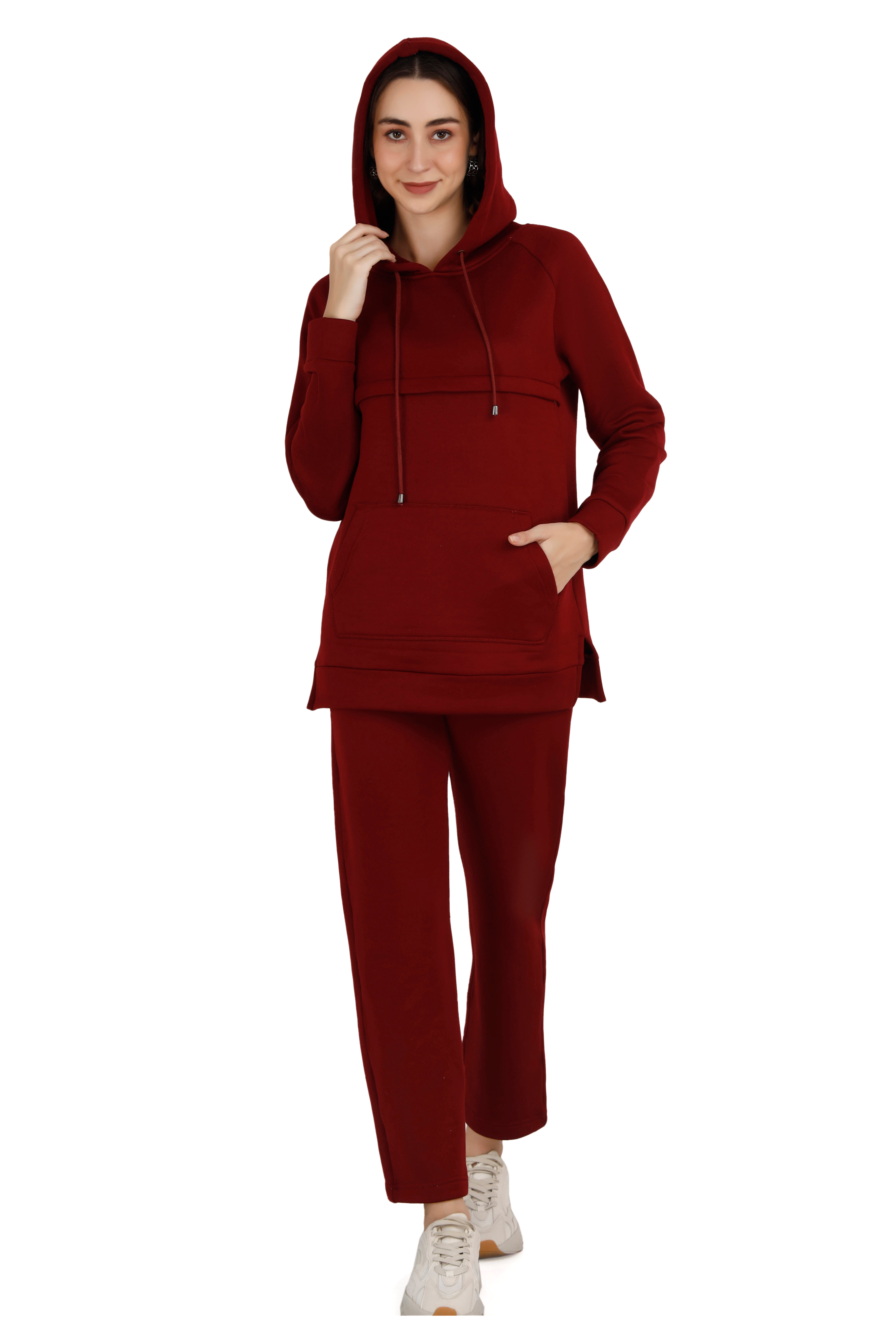Women's Maroon Coord Set thumbnail 5